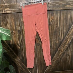 Lululemon Light Red Leggings